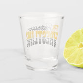 Persoonlijke NAAM Wrestling School Team Wrestler Shot Glas (Achterkant)