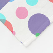 Persoonlijke naam zee schildpad regenboogstippen fleece deken (Hoek)