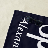 Persoonlijke Naam Zeemeermin Bachelorette Strandlaken (In situ)