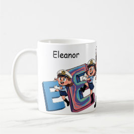 Persoonlijke naam Zeiler Cartoon Personage * E * Koffiemok