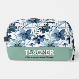 Persoonlijke naam zins accessoire case voor docent toilettasje