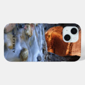 Persoonlijke naam Zion Narrows zuidwest Landscape Case-Mate iPhone Case (Achterkant (horizontaal))