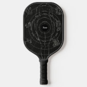 Persoonlijke naam Zodiac, horoscoop, astrologie Pickleball Paddle (Voorkant)