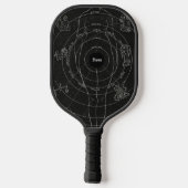 Persoonlijke naam Zodiac, horoscoop, astrologie Pickleball Paddle (Achterkant)