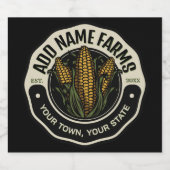 Persoonlijke NAAM Zoete Majiestroentuin Boerderij Bier Etiket (Enkel label)