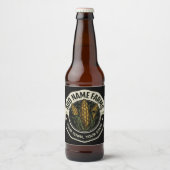 Persoonlijke NAAM Zoete Majiostuin Boerderij Boer Bier Etiket (Voorkant)