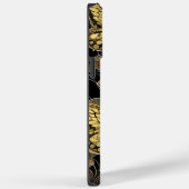 Persoonlijke naam zwarte en gouden vlinders Case-Mate iPhone case (Achterkant / Rechts)