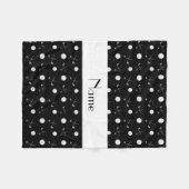 Persoonlijke naam zwarte golfballen fleece deken (Voorkant (Horizontaal))