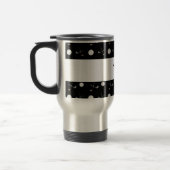 Persoonlijke naam zwarte golfballen reisbeker (Links)