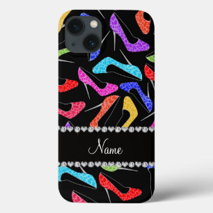 Persoonlijke naam zwarte regenboog luipaard hoge h Case-Mate iPhone case