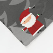 Persoonlijke naam zwarte sneeuwvlokken voor de ker fleece deken (Hoek)