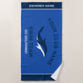 Persoonlijke naam zwemmer van het Swim-team van de Strandlaken (Voorkant)