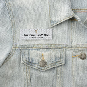 Persoonlijke naambadges Gegraveerd, gedrukt, mag Naamplaatje