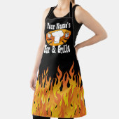 Persoonlijke naambalk en Grille BBQ Schort (Insitu)