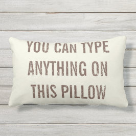 Persoonlijke naambalk voor verhit Cream Buitenkussen