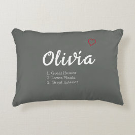 Persoonlijke naamdefinitie accent kussen