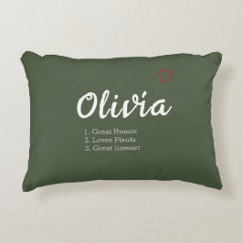 Persoonlijke naamdefinitie accent kussen