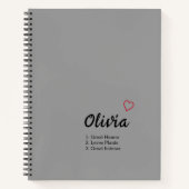 Persoonlijke naamdefinitie notitieboek (Voorkant)