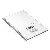 Persoonlijke naamdefinitie notitieboek (Rechterzijde)