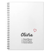 Persoonlijke naamdefinitie notitieboek (Voorkant)