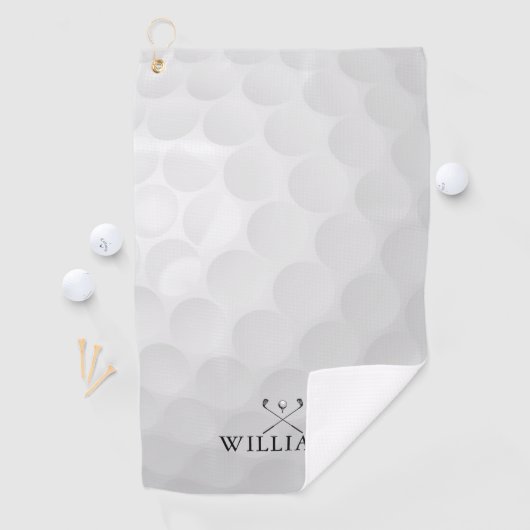 Persoonlijke naamgolfclubs en -bal golfhanddoek (Insitu)