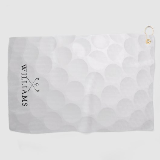 Persoonlijke naamgolfclubs en -bal golfhanddoek (Horizontaal)