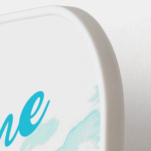 Persoonlijke naamgolven op het strand pickleball paddle (Links Detail)