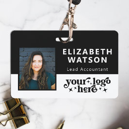 Persoonlijke naamkaart aan een lint Event ID met f Badge