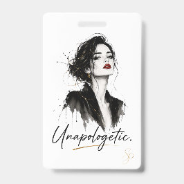 Persoonlijke naamkaart | Onverontschuldigd. Badge