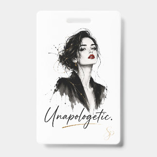Persoonlijke naamkaart | Onverontschuldigd. Badge