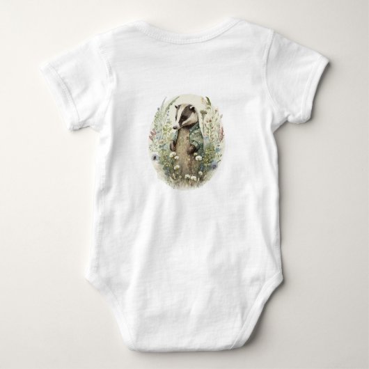 Persoonlijke naamkaartje romper (Achterkant)