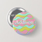 Persoonlijke naamknop ronde button 5,7 cm (Voorkant /achterkant)