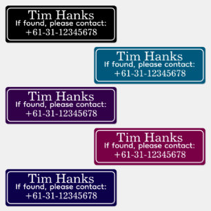 Persoonlijke naamlabels voor golfclubs labels