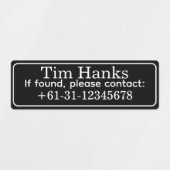 Persoonlijke naamlabels voor golfclubs labels (Design 1)