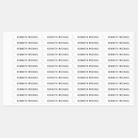 Persoonlijke naamlabels voor persoonlijk gebruik labels (Vel)