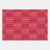 Persoonlijke naamliefde van santa red inpakpapier vel (Voorkant 2)