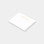 Persoonlijke naamlijsten herinneringen leraar cade post-it® notes (Schuin)