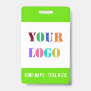 Persoonlijke naamlogo's of foto zakelijke badges
