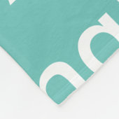 Persoonlijke naamloze kreet voor kinderen fleece deken (Hoek)