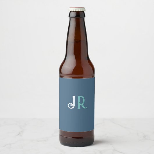 Persoonlijke naammonogram bier etiket (Voorkant)