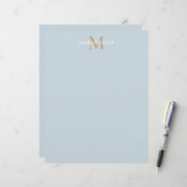 Persoonlijke naammonogram briefhoofd