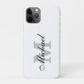 Persoonlijke naammonogram Case-Mate iPhone case (Achterkant)