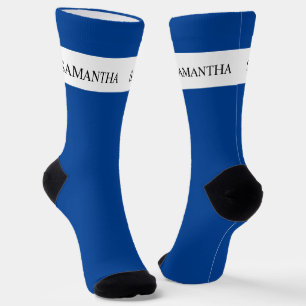 Persoonlijke naammonogram Minimalistisch Sokken