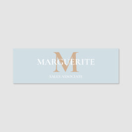 Persoonlijke naammonogram naamplaatje