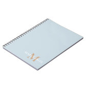 Persoonlijke naammonogram notitieboek (Linkerzijde)