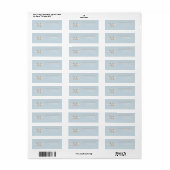 Persoonlijke naammonogram retouradres etiket (Full Sheet)