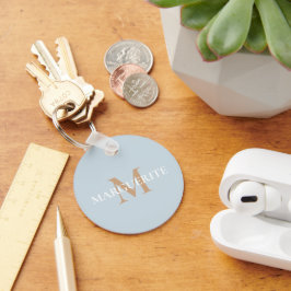 Persoonlijke naammonogram sleutelhanger
