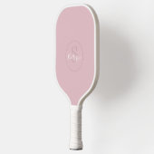 Persoonlijke naammonogram Stof Roze Pickleball Paddle (Links)