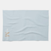 Persoonlijke naammonogram theedoek (Horizontaal)