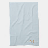 Persoonlijke naammonogram theedoek (Verticaal)
